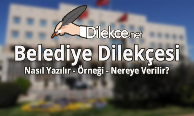 Belediyeye Dilekçe img