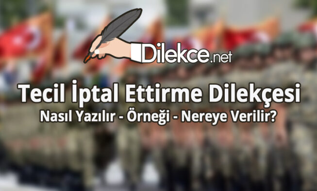 Tecil İptal Ettirme Dilekçesi img
