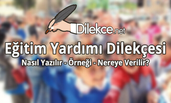 Eğitim Yardımı Dilekçe Örneği img