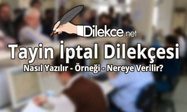 Tayin İptal Dilekçesi img
