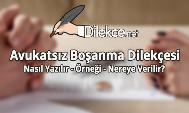 Avukatsız Boşanma Dilekçesi img