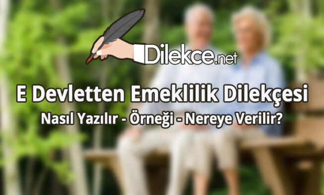 E Devletten Emeklilik Dilekçesi img
