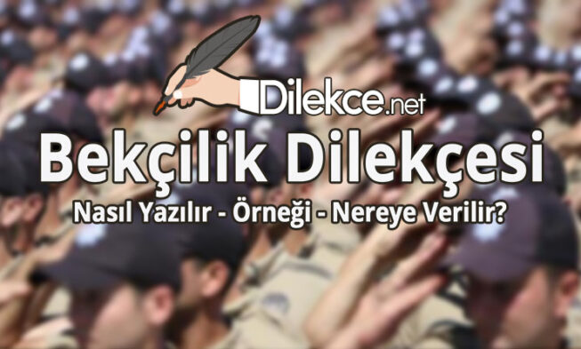 Bekçilik Dilekçesi img