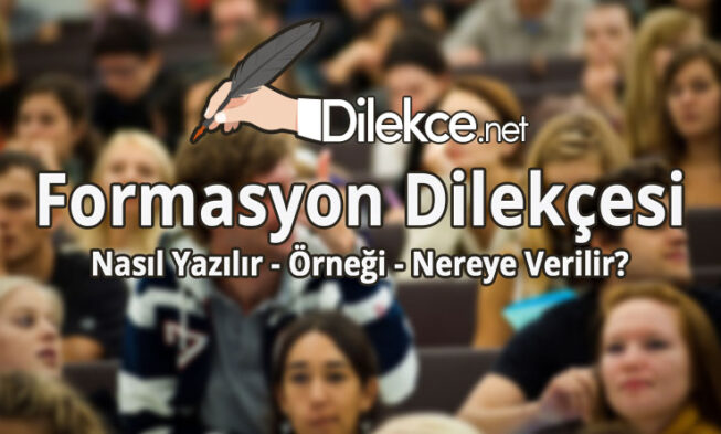 Formasyon Dilekçesi img
