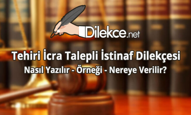 Tehiri İcra Talepli İstinaf Dilekçesi img