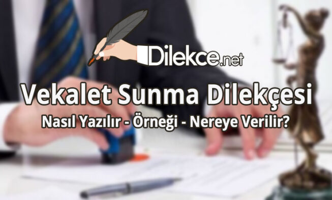 Vekalet Sunma Dilekçesi img
