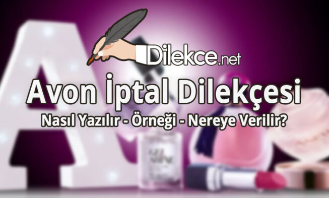 Avon İptal Dilekçe img