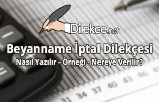 Beyanname İptal Dilekçesi img