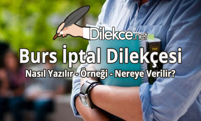 Burs İptal Dilekçesi img
