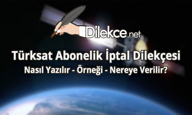 Türksat Abonelik İptal Dilekçesi img