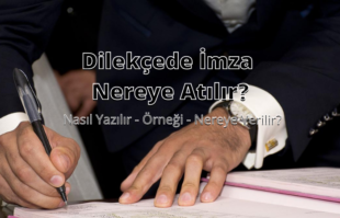Dilekçede İmza Nereye Atılır? img