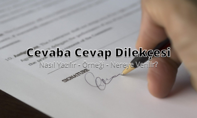 Cevaba Cevap Dilekçesi img