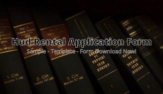 Hud Rental Application Form ⏬ð