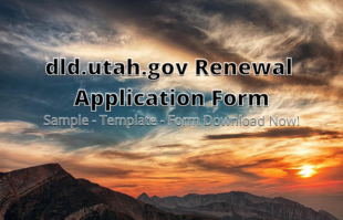 dld.utah.gov Renewal Application Form ⏬👇 img
