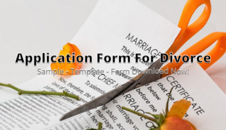 Application Form For Divorce ⏬ð