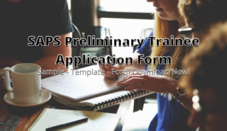 SAPS Preliminary Trainee Application Form ⏬ð