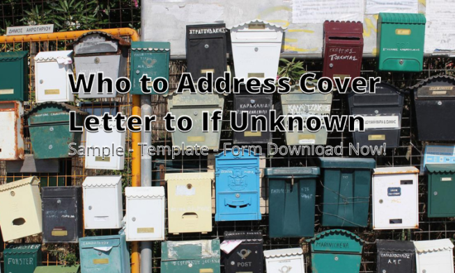 Who to Address Cover Letter to If Unknown ⏬👇 img
